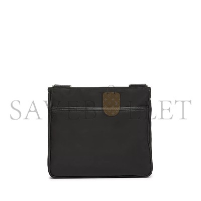 PRADA RE-NYLON AND SAFFIANO LEATHER SHOULDER BAG 2VH110 (25*22*7cm)  PRADA RE-NYLON AND SAFFIANO LEATHER SHOULDER BAG 2VH110 (25*22*7cm)